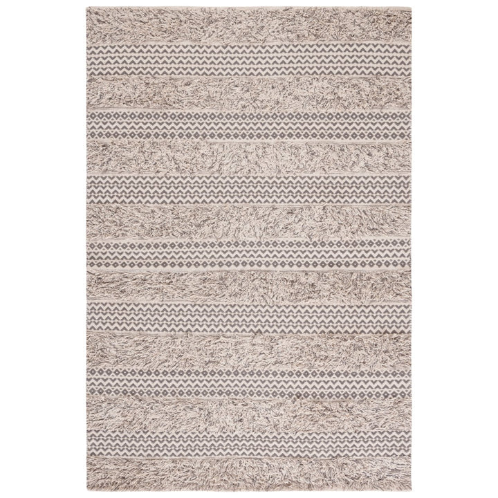 SAFAVIEH Natura NAT929F Handwoven Grey / Ivory Rug Image 1