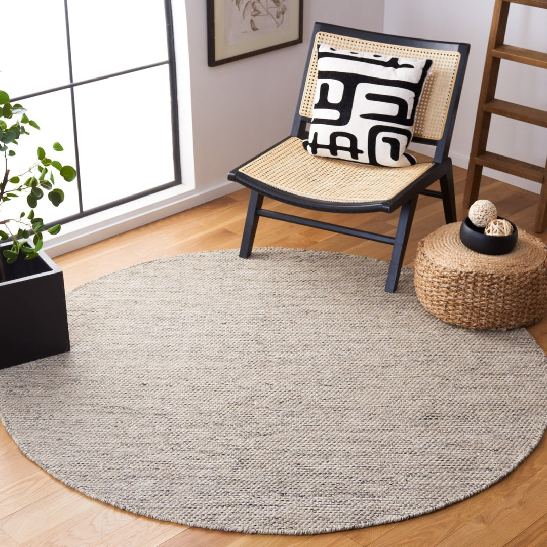 SAFAVIEH Natura NAT975F Handwoven Grey / Ivory Rug Image 2