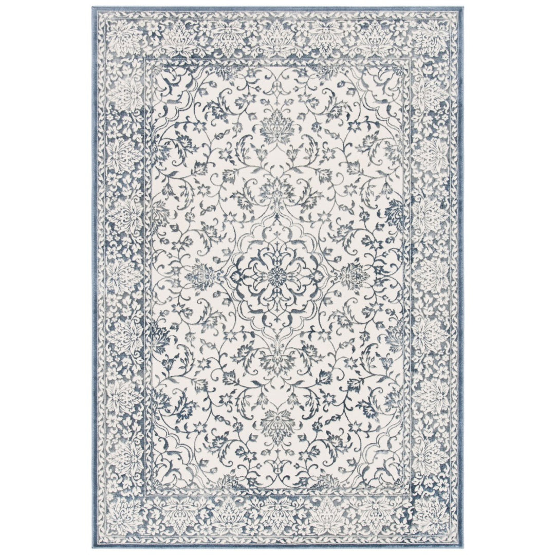 SAFAVIEH Noble Collection NBL659-7280 Dark Blue/Ivory Rug Image 1