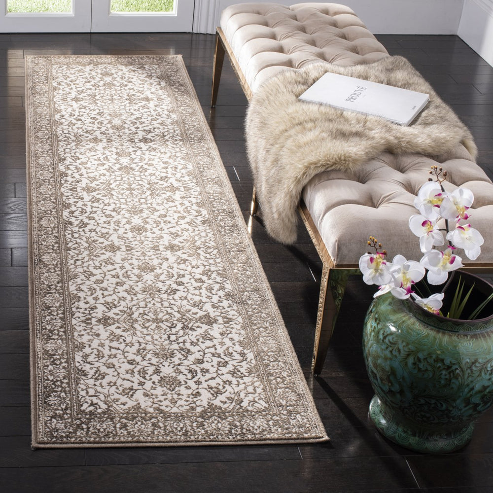 SAFAVIEH Noble Collection NBL659-5280 Brown / Creme Rug Image 2