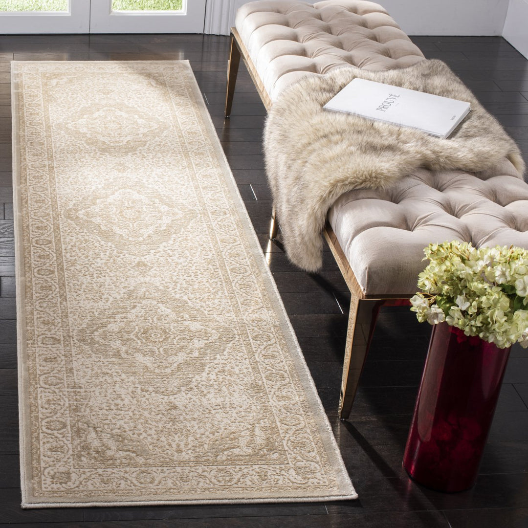 SAFAVIEH Noble NBL692-5480 Light Beige / Cream Rug Image 2