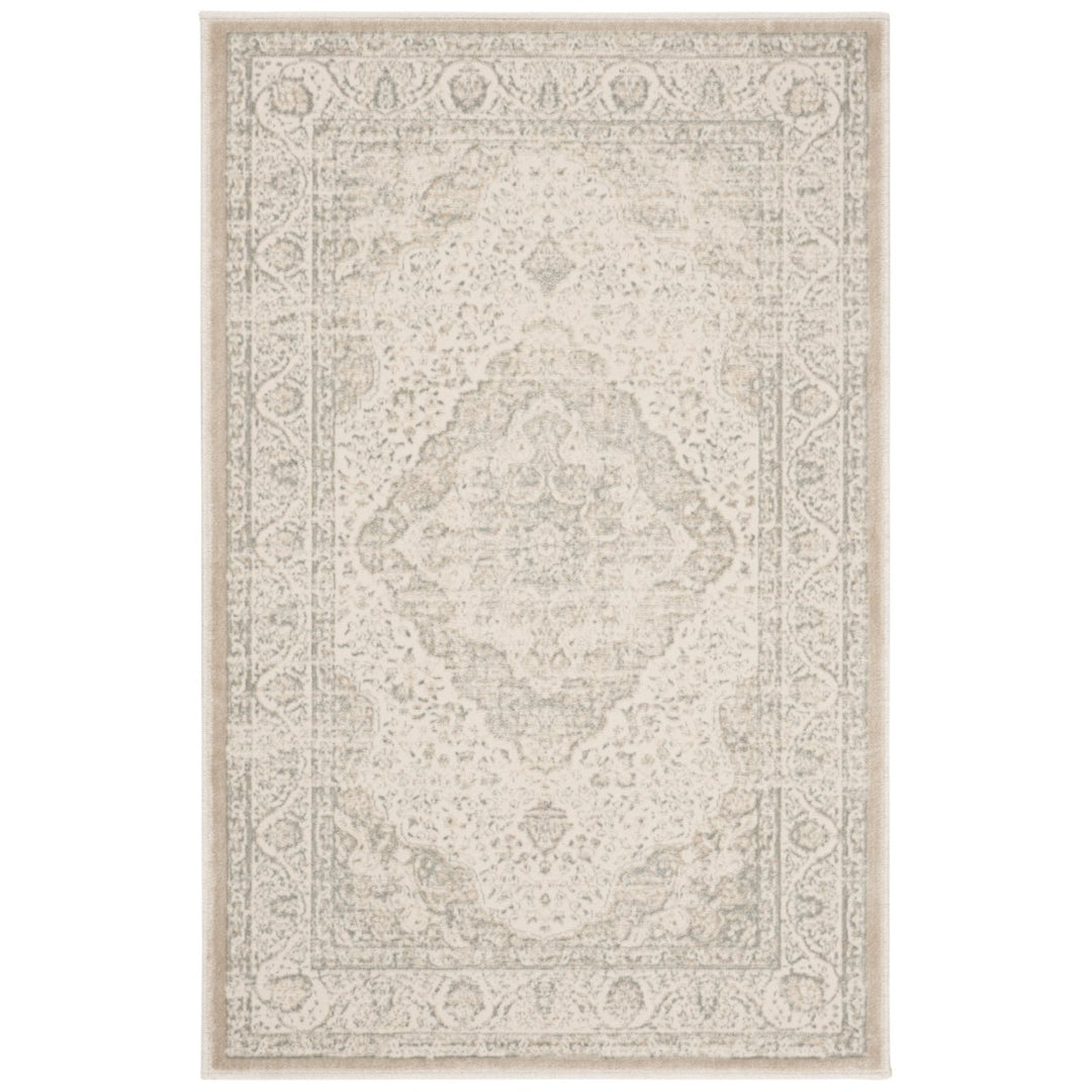 SAFAVIEH Noble Collection NBL692-7480 Silver / Cream Rug Image 4