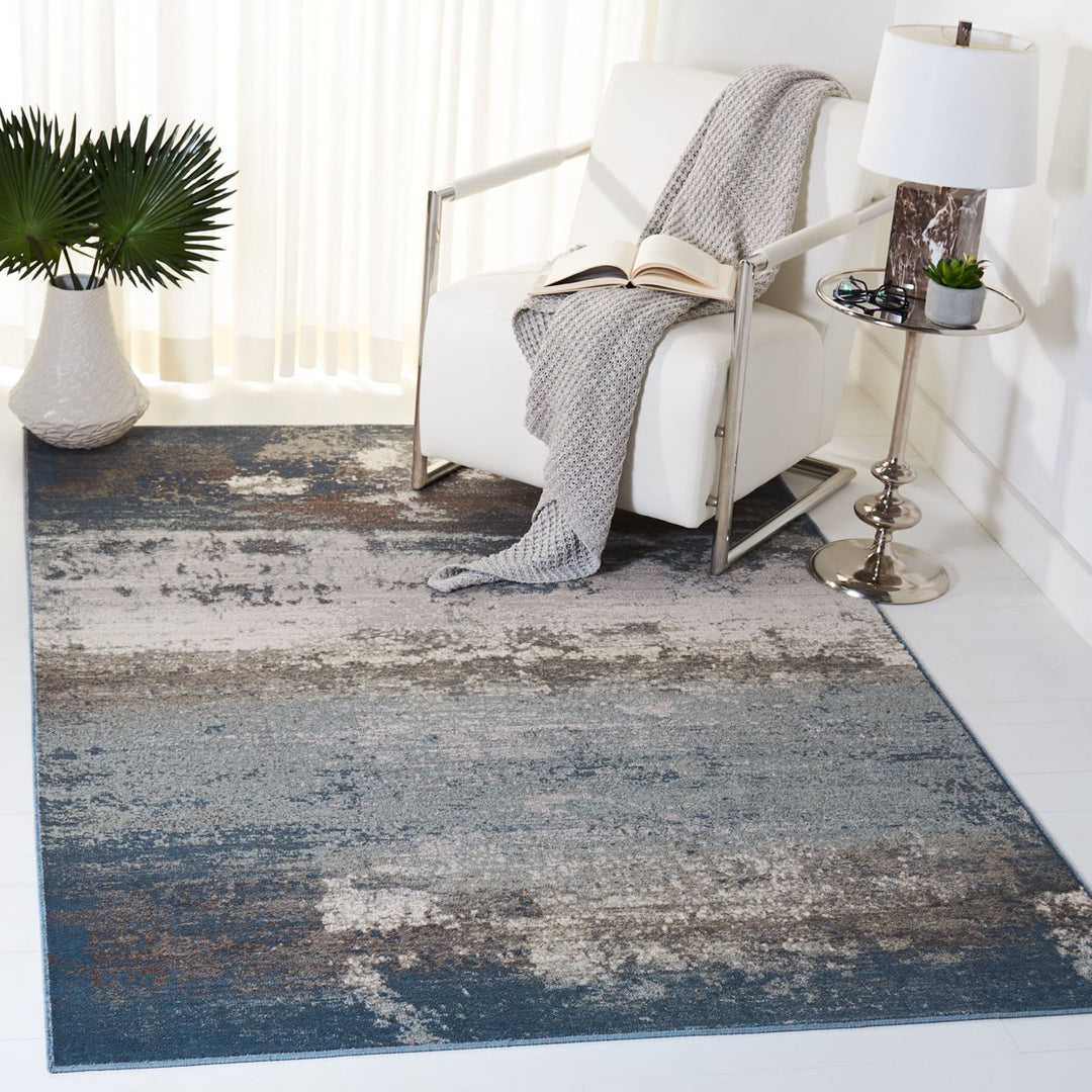 SAFAVIEH Noble Collection NBL773-7230 Light Blue/Grey Rug Image 1