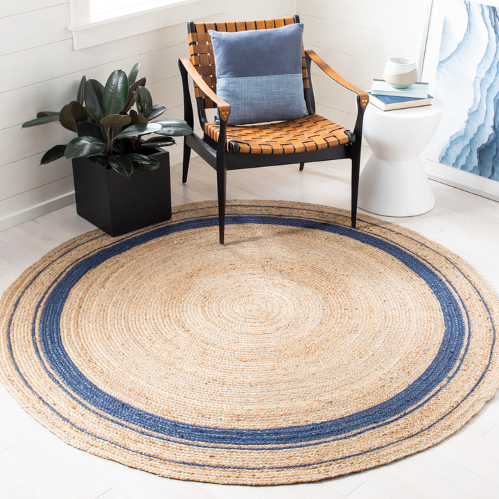 SAFAVIEH Natural Fiber NF109N Navy / Natural Rug Image 2