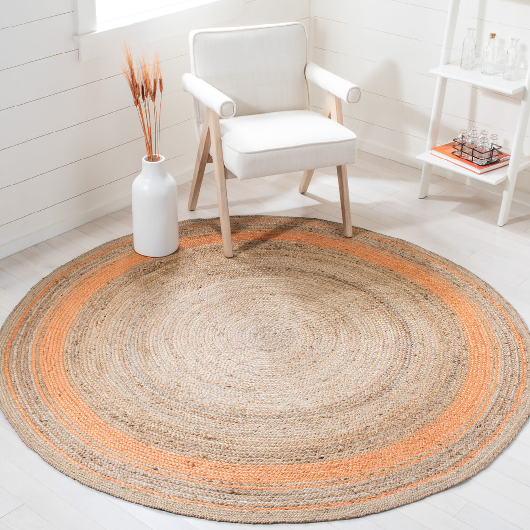 SAFAVIEH Natural Fiber NF109P Orange / Natural Rug Image 2