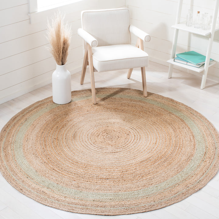 SAFAVIEH Natural Fiber NF109Y Green / Natural Rug Image 2