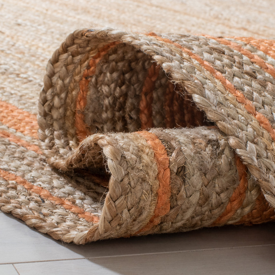 SAFAVIEH Natural Fiber NF109P Orange / Natural Rug Image 8