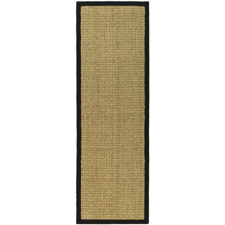 SAFAVIEH Natural Fiber NF114C Natural / Black Rug Image 6