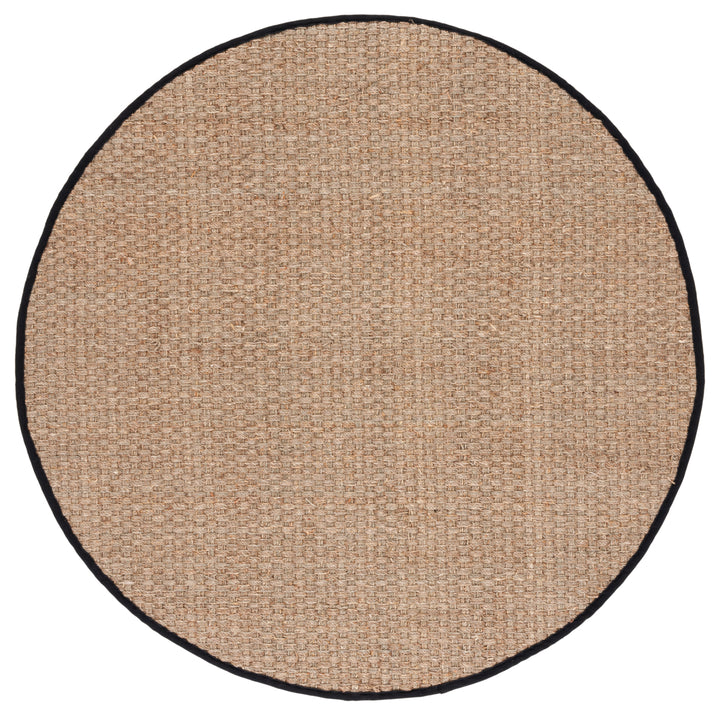 SAFAVIEH Natural Fiber NF114C Natural / Black Rug Image 8