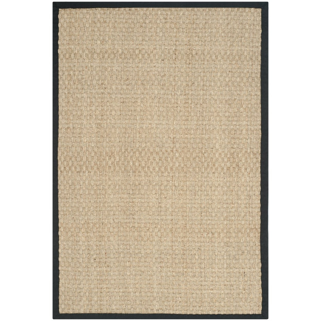 SAFAVIEH Natural Fiber NF114C Natural / Black Rug Image 9