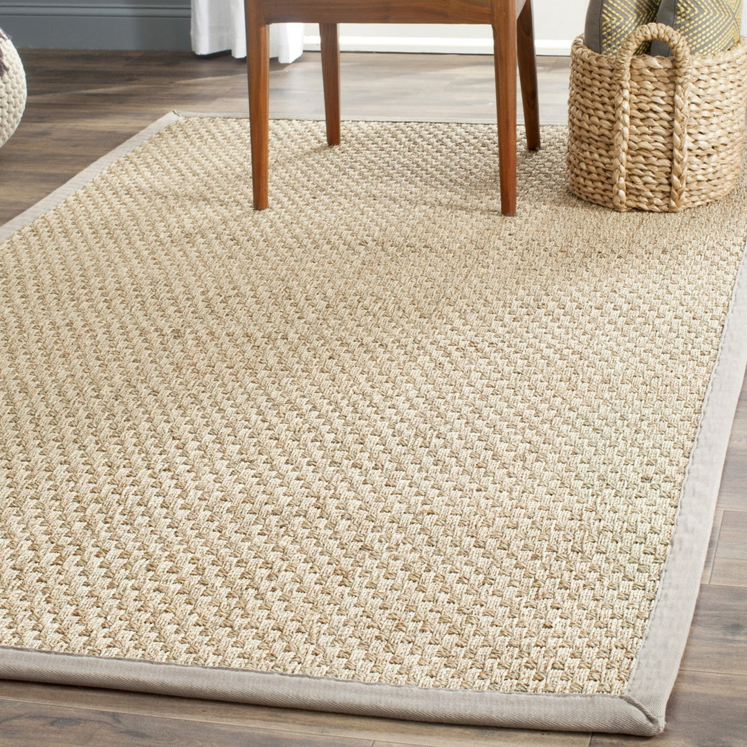 SAFAVIEH Natural Fiber NF114P Natural / Grey Rug Image 1