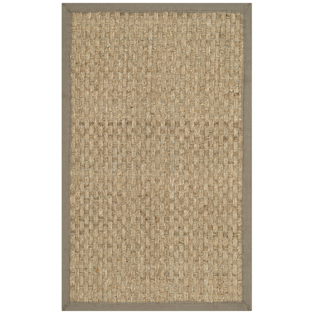 SAFAVIEH Natural Fiber NF114P Natural / Grey Rug Image 5