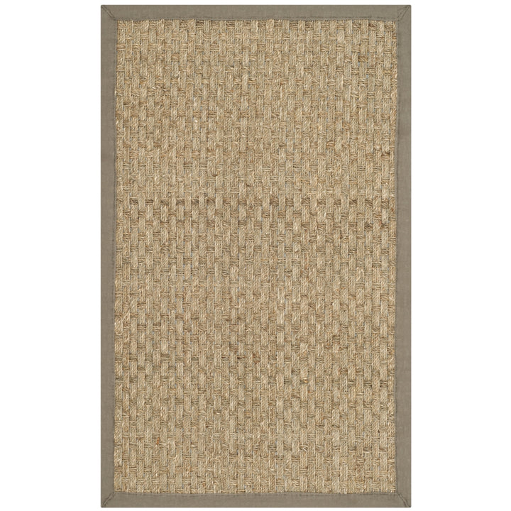 SAFAVIEH Natural Fiber NF114P Natural / Grey Rug Image 5