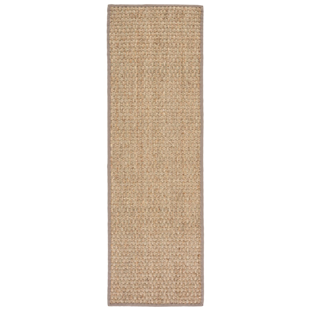 SAFAVIEH Natural Fiber NF114P Natural / Grey Rug Image 6