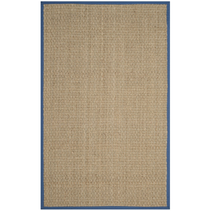 SAFAVIEH Natural Fiber NF114T Natural / Navy Rug Image 7