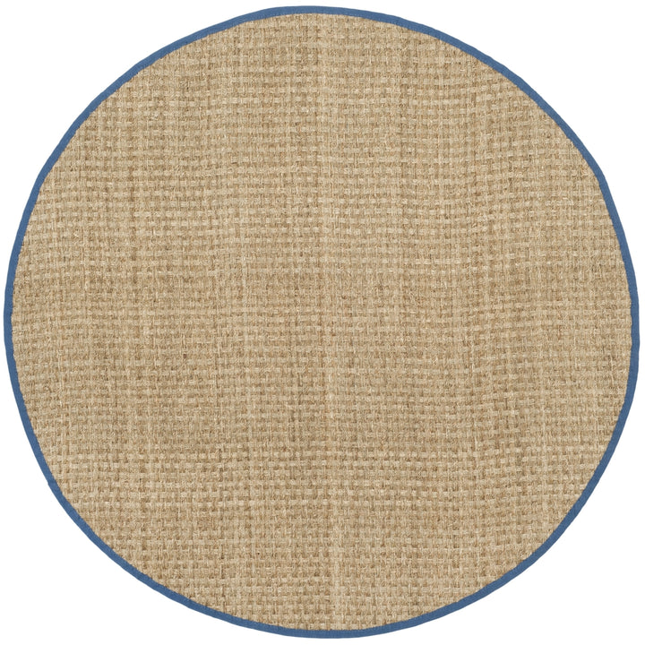 SAFAVIEH Natural Fiber NF114T Natural / Navy Rug Image 8