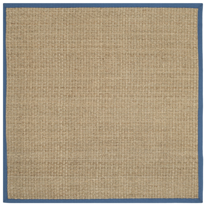 SAFAVIEH Natural Fiber NF114T Natural / Navy Rug Image 9