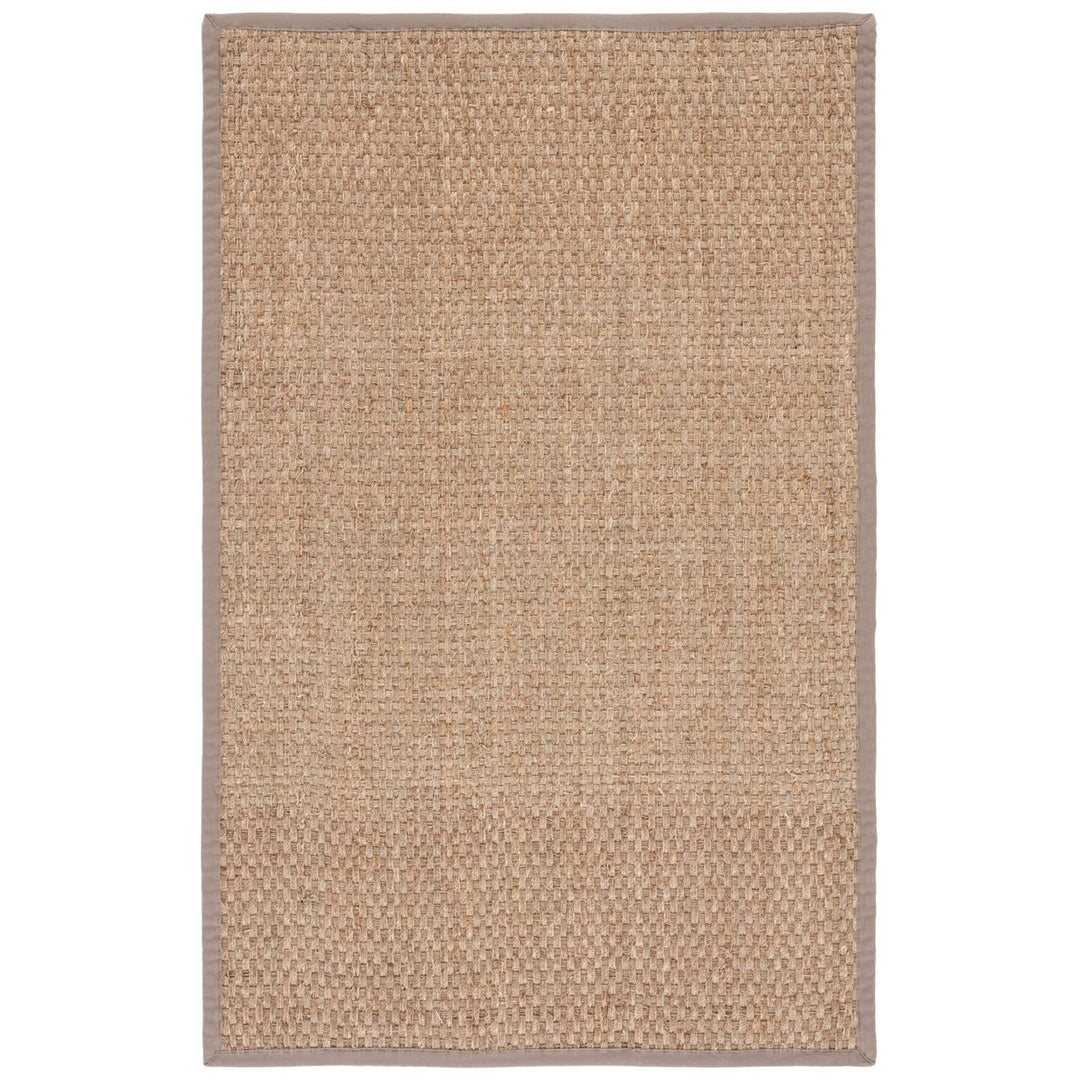 SAFAVIEH Natural Fiber NF114P Natural / Grey Rug Image 8