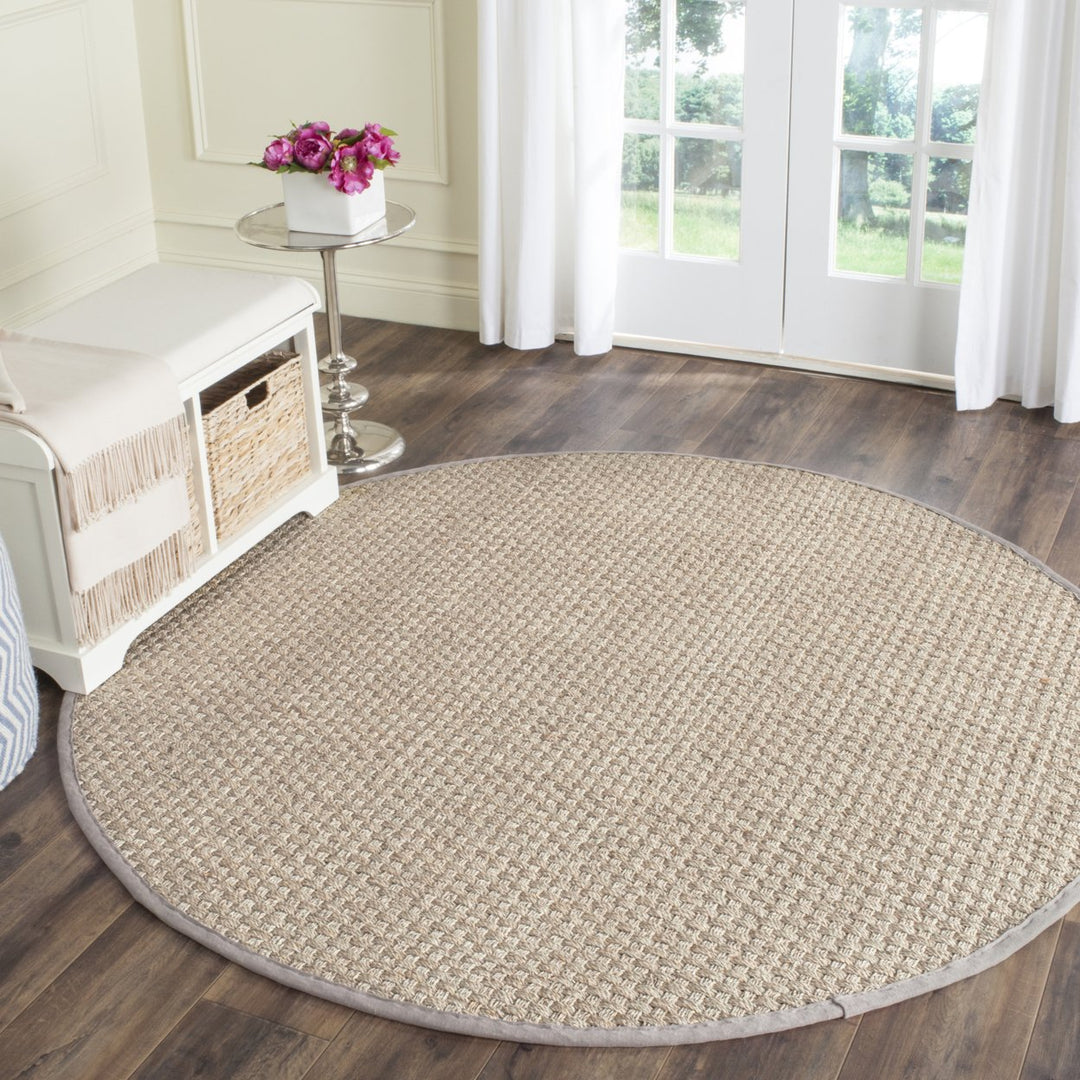 SAFAVIEH Natural Fiber NF114P Natural / Grey Rug Image 9