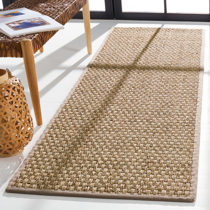 SAFAVIEH Natural Fiber NF114P Natural / Grey Rug Image 10