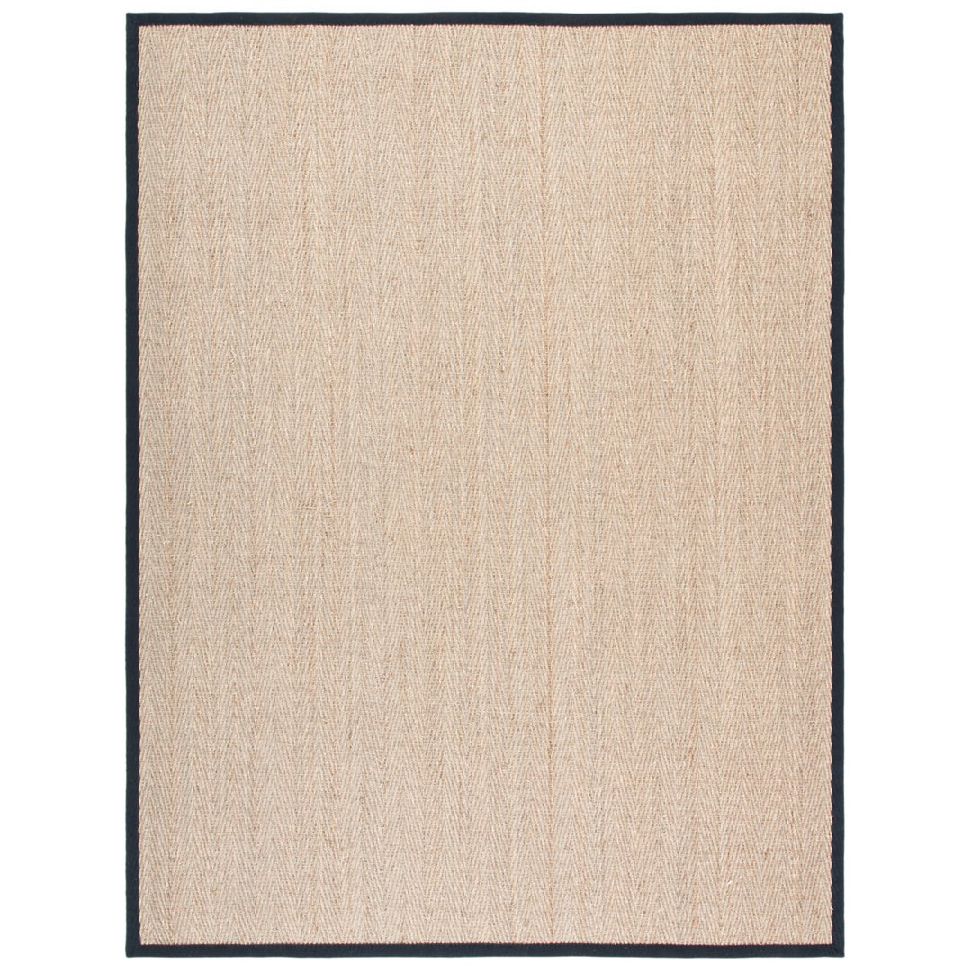 SAFAVIEH Natural Fiber NF115C Natural / Black Rug Image 1