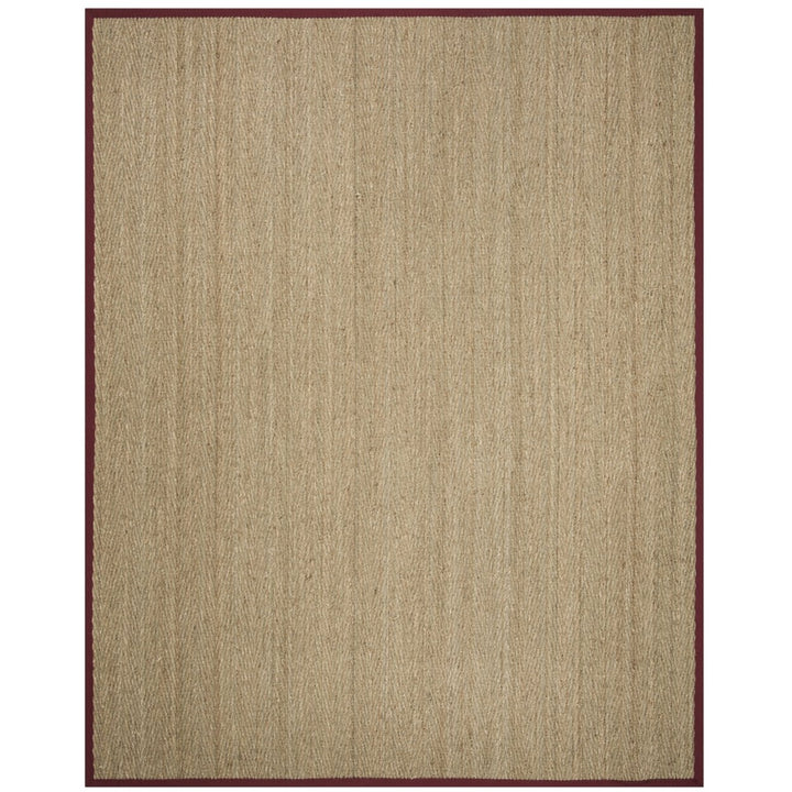 SAFAVIEH Natural Fiber Collection NF115D Natural/Red Rug Image 8