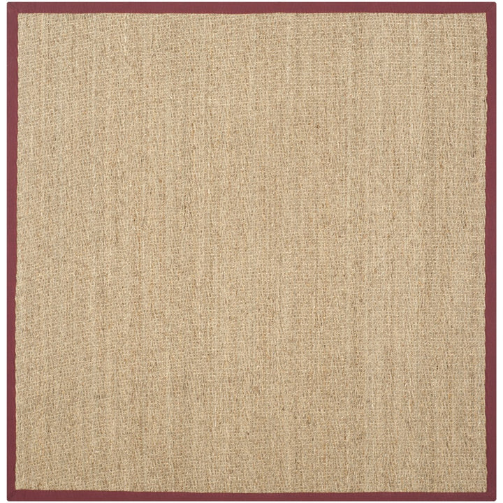 SAFAVIEH Natural Fiber Collection NF115D Natural/Red Rug Image 9