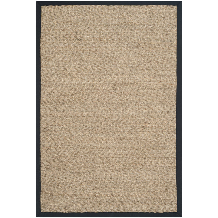 SAFAVIEH Natural Fiber NF115C Natural / Black Rug Image 5