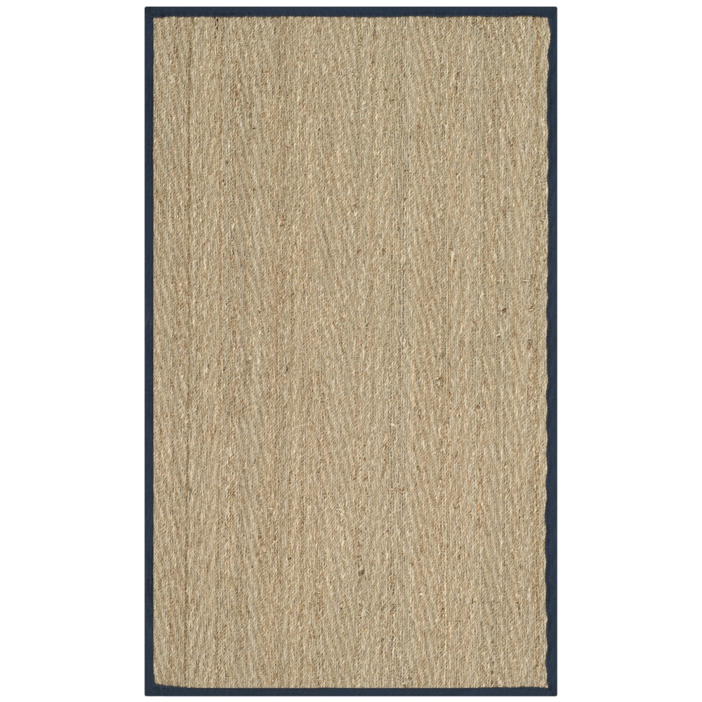 SAFAVIEH Natural Fiber NF115E Natural / Blue Rug Image 2