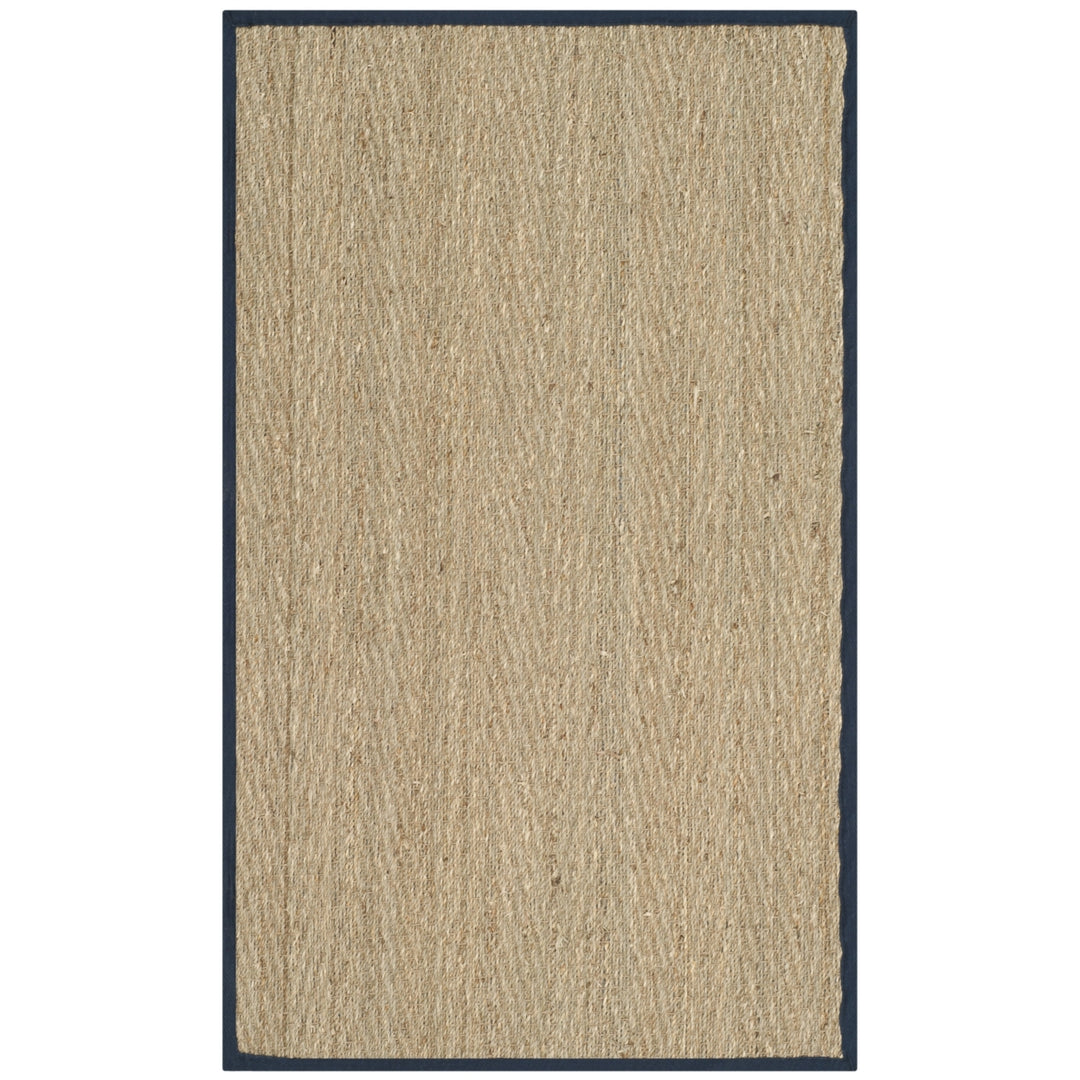 SAFAVIEH Natural Fiber NF115E Natural / Blue Rug Image 2