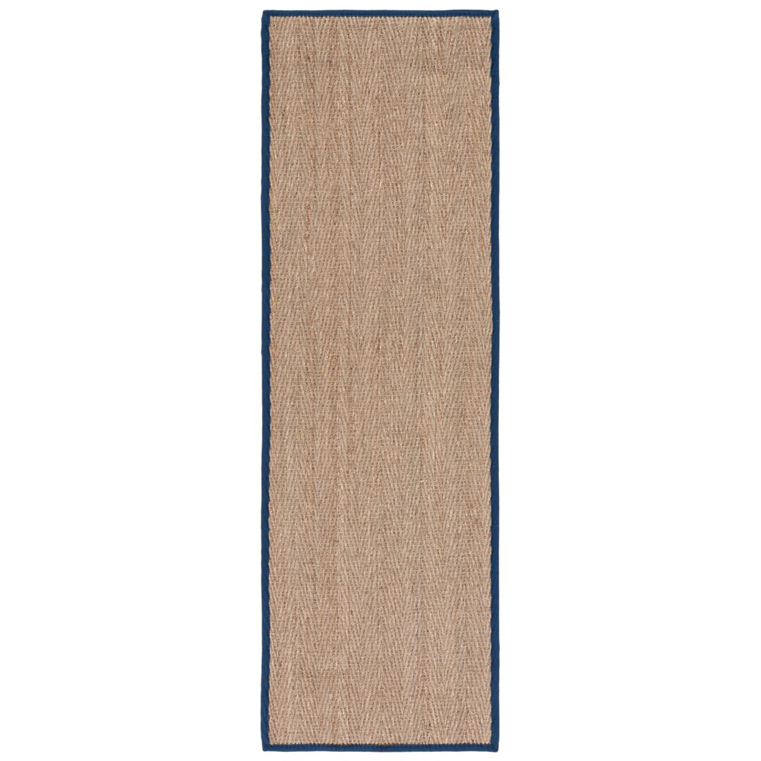 SAFAVIEH Natural Fiber NF115E Natural / Blue Rug Image 3