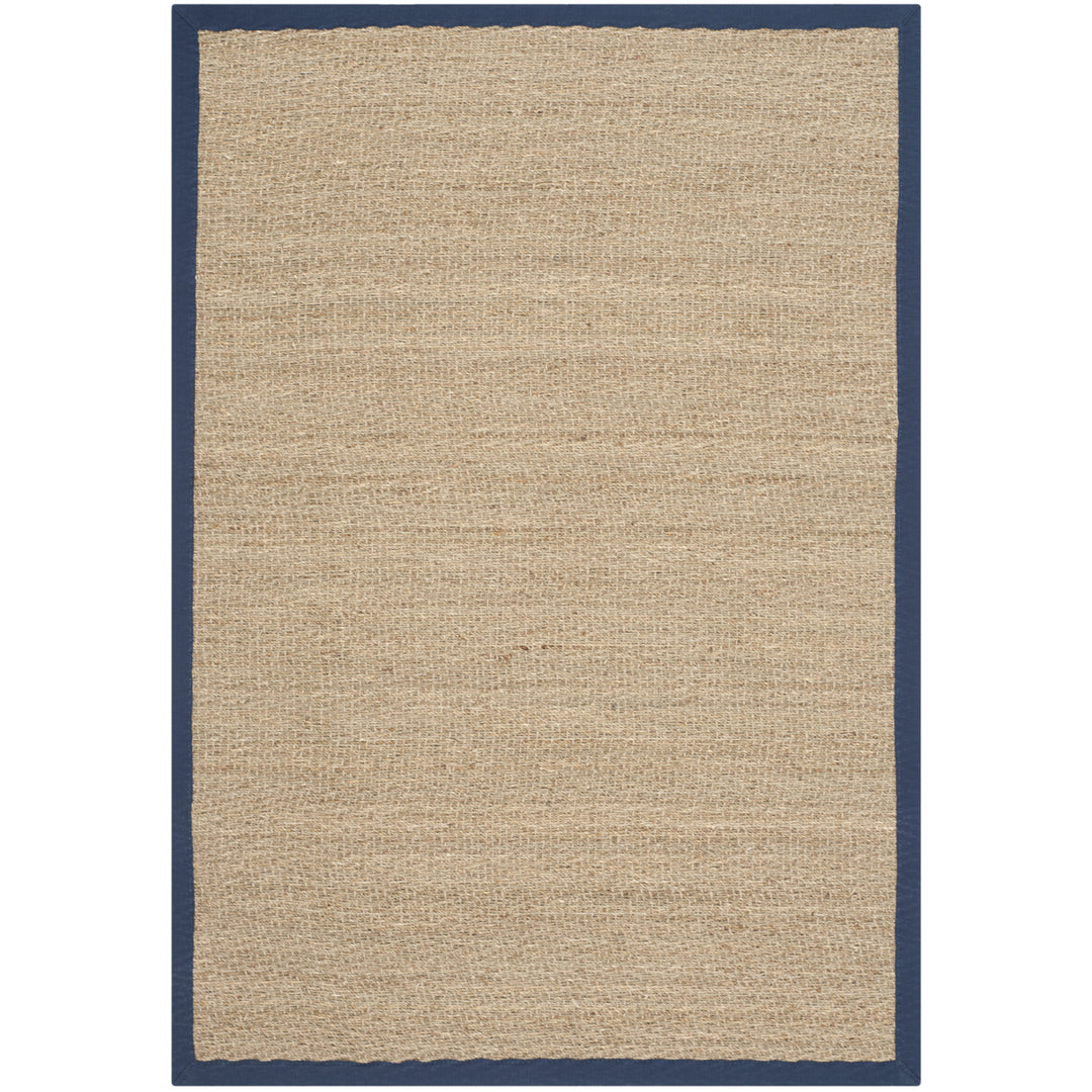 SAFAVIEH Natural Fiber NF115E Natural / Blue Rug Image 4