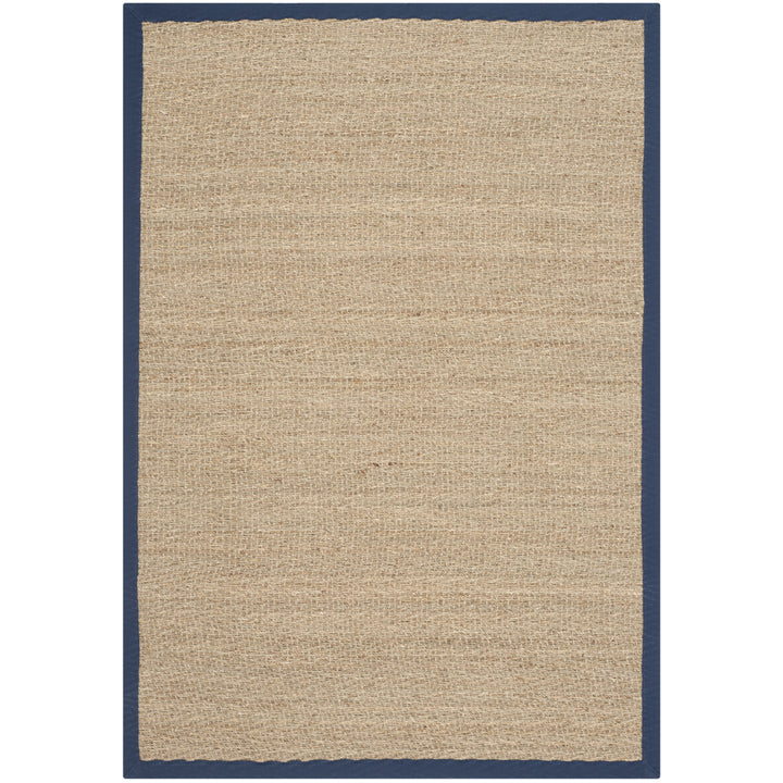 SAFAVIEH Natural Fiber NF115E Natural / Blue Rug Image 4