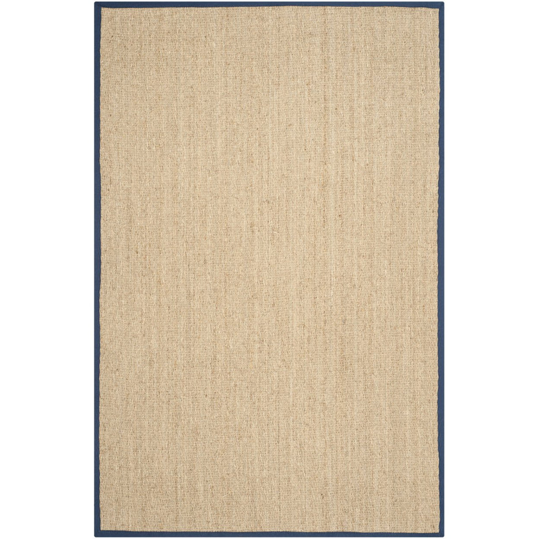 SAFAVIEH Natural Fiber NF115E Natural / Blue Rug Image 5