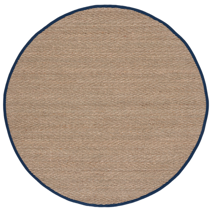 SAFAVIEH Natural Fiber NF115E Natural / Blue Rug Image 6