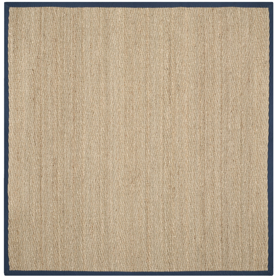 SAFAVIEH Natural Fiber NF115E Natural / Blue Rug Image 7