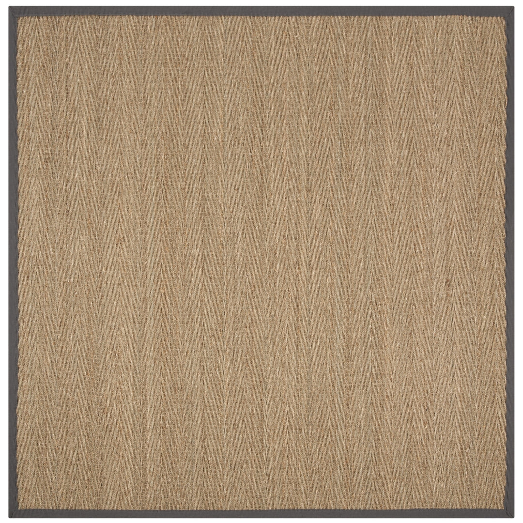 SAFAVIEH Natural Fiber NF115Q Natural /Dark Grey Rug Image 6