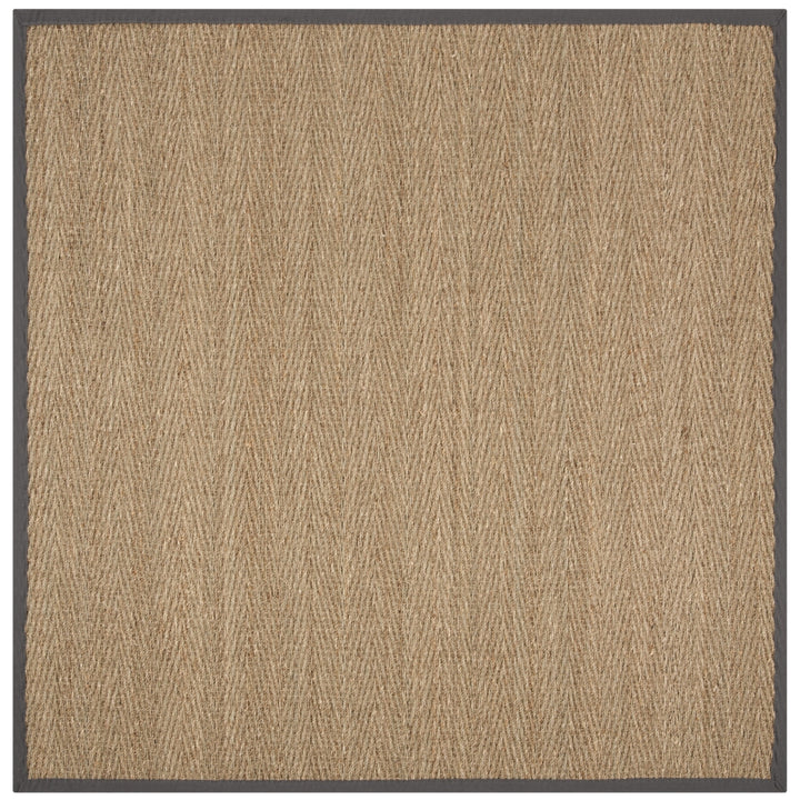 SAFAVIEH Natural Fiber NF115Q Natural /Dark Grey Rug Image 6