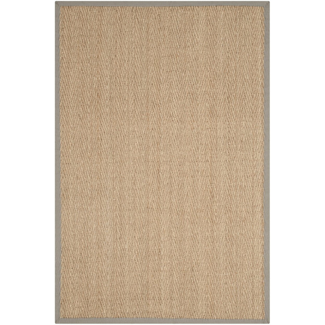 SAFAVIEH Natural Fiber NF115P Natural / Grey Rug Image 6