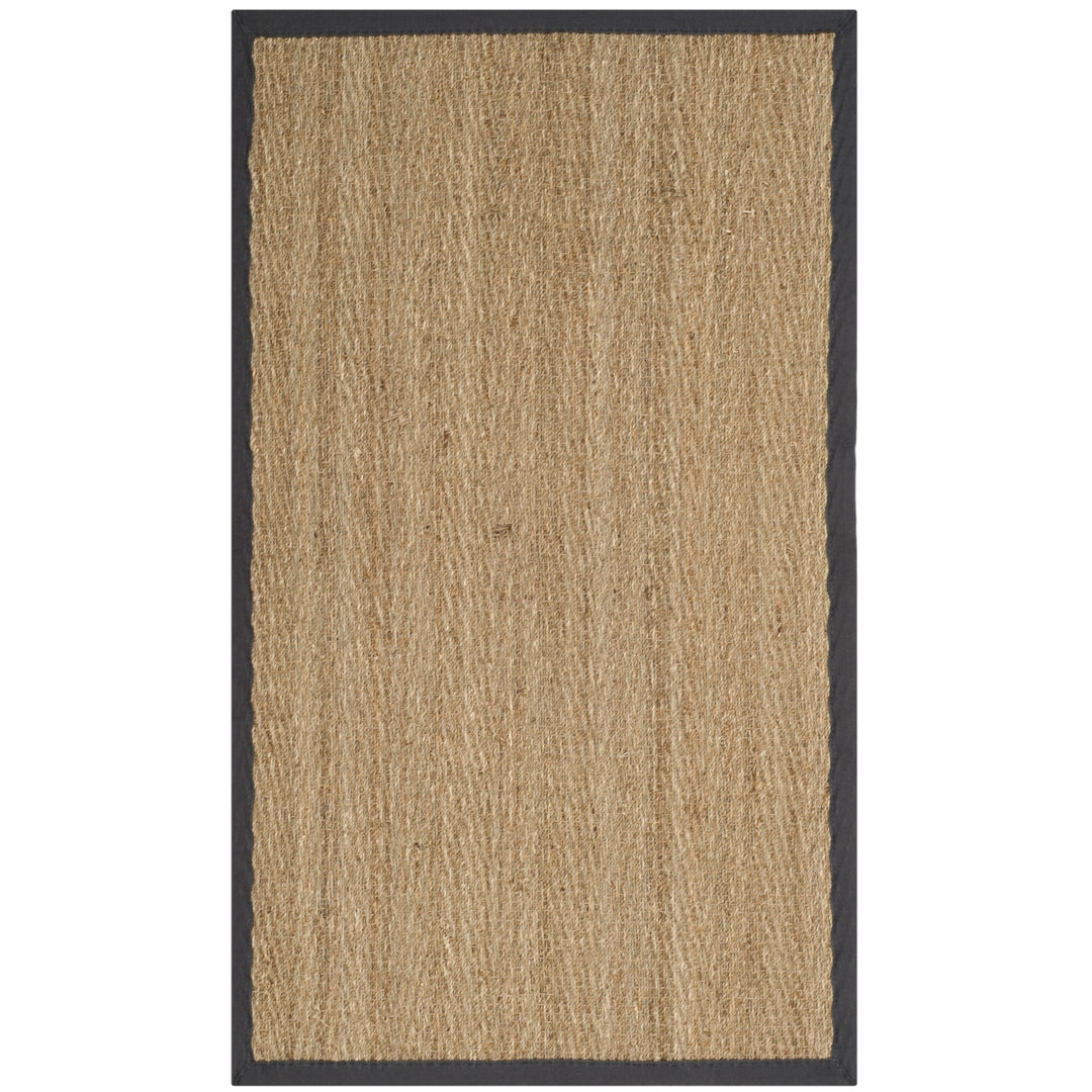 SAFAVIEH Natural Fiber NF115Q Natural /Dark Grey Rug Image 10