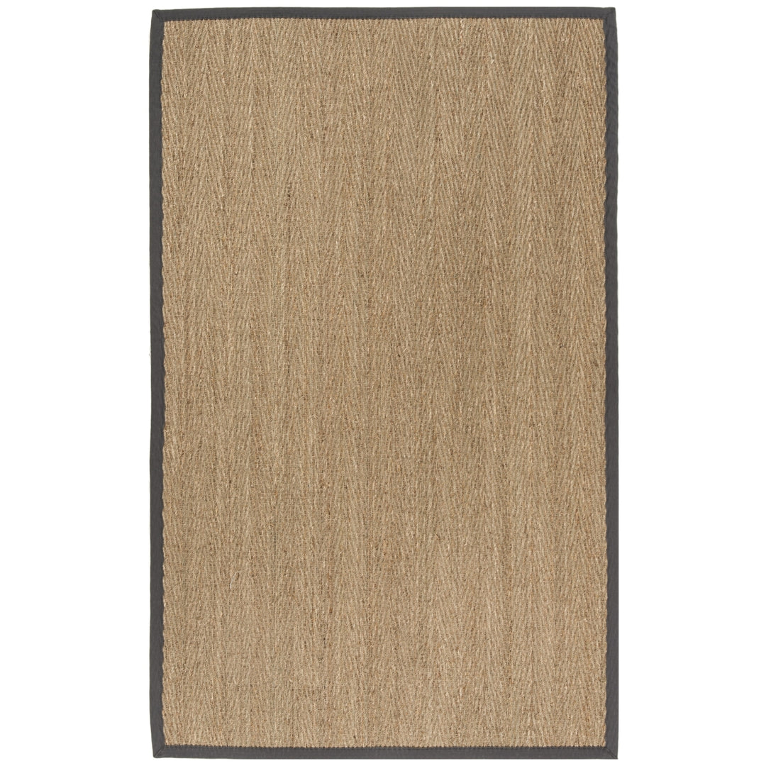 SAFAVIEH Natural Fiber NF115Q Natural /Dark Grey Rug Image 11