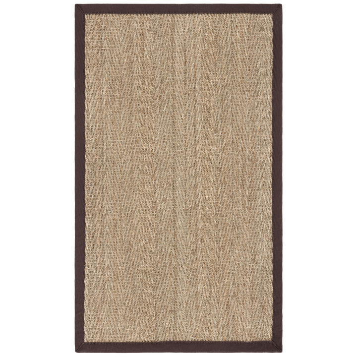 SAFAVIEH Natural Fiber NF115K Natural/Dark Brown Rug Image 8