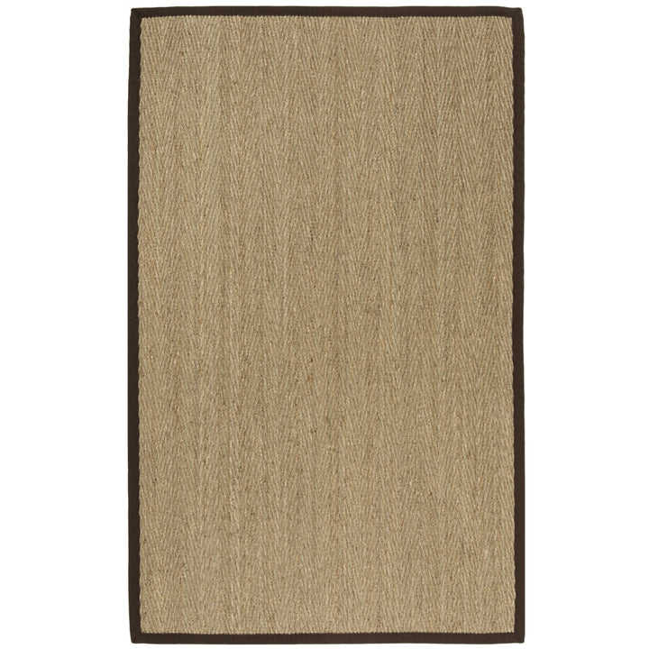 SAFAVIEH Natural Fiber NF115K Natural/Dark Brown Rug Image 9