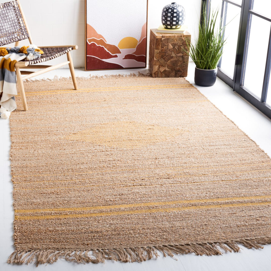 SAFAVIEH Natural Fiber NF121D Gold / Natural Rug Image 1