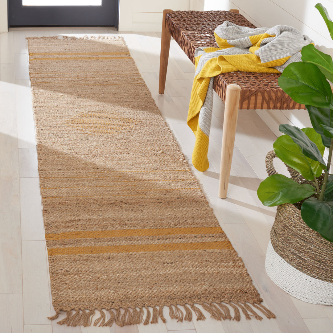 SAFAVIEH Natural Fiber NF121D Gold / Natural Rug Image 3