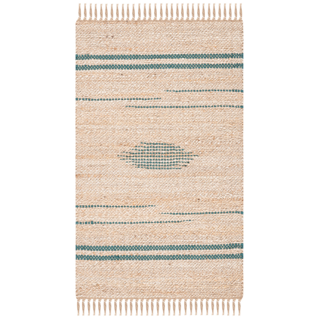 SAFAVIEH Natural Fiber NF121Y Green / Natural Rug Image 2