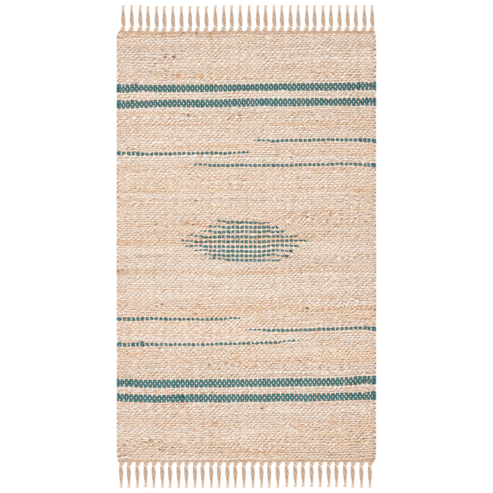 SAFAVIEH Natural Fiber NF121Y Green / Natural Rug Image 2