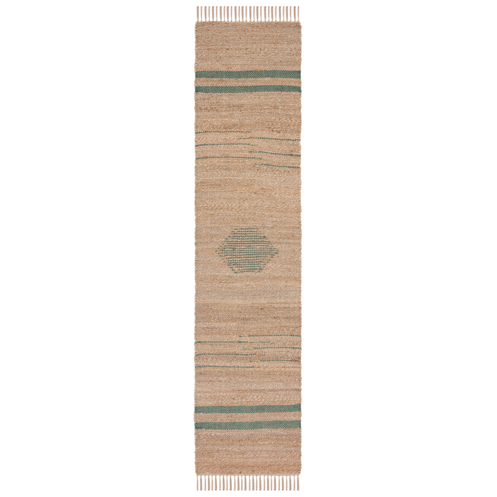 SAFAVIEH Natural Fiber NF121Y Green / Natural Rug Image 4