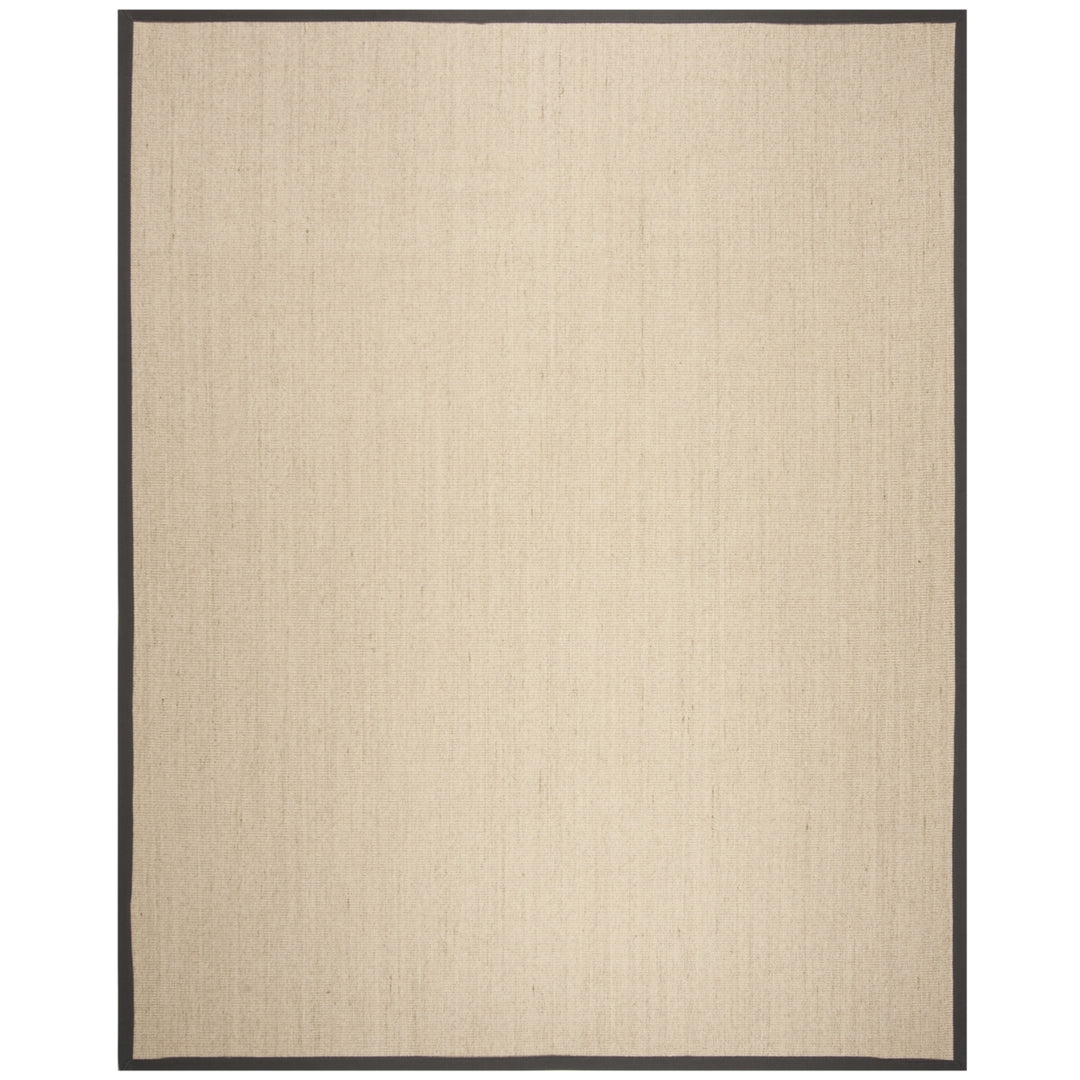 SAFAVIEH Natural Fiber NF131B Natural /Dark Grey Rug Image 1