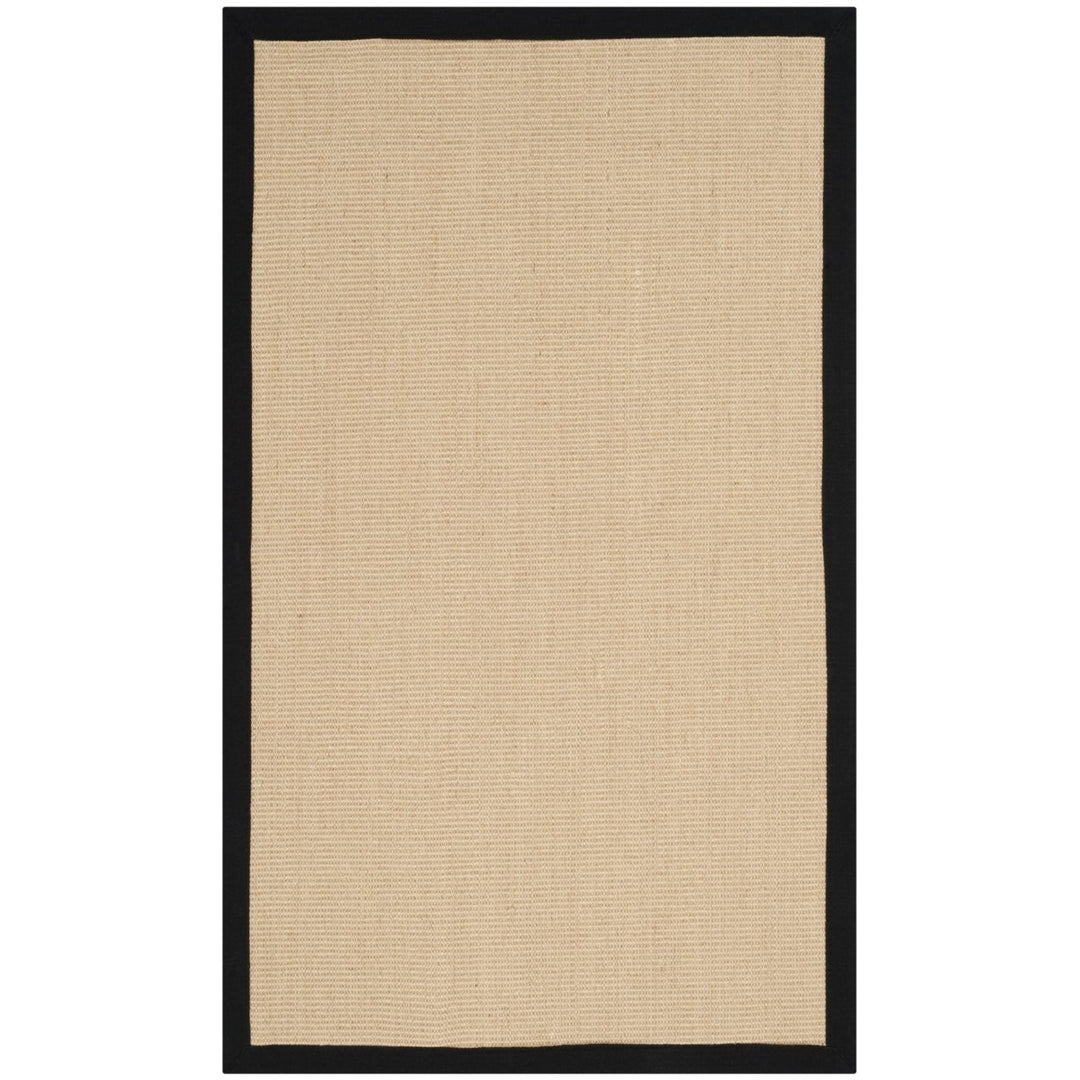 SAFAVIEH Natural Fiber Collection NF131A Beige/Black Rug Image 1